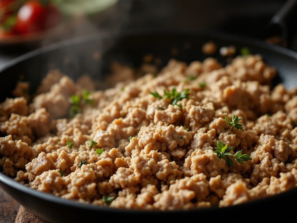 Ground turkey stir fry with vegetables